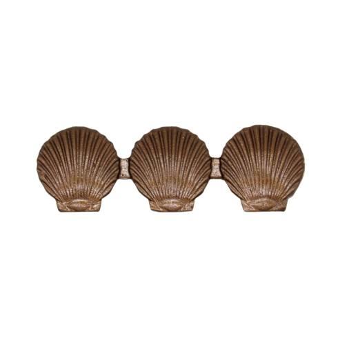 Buck Snort Lodge Decorative Hardware Triple Scallop Seashell 3-1/16-in Center to Center Cabinet Pull