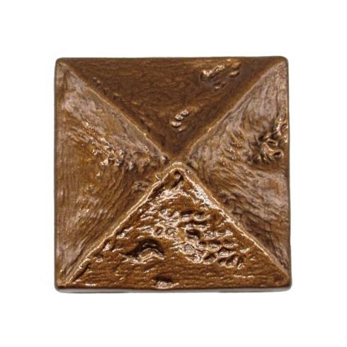 Buck Snort LodgeRustic Pyramid  Cabinet Knob