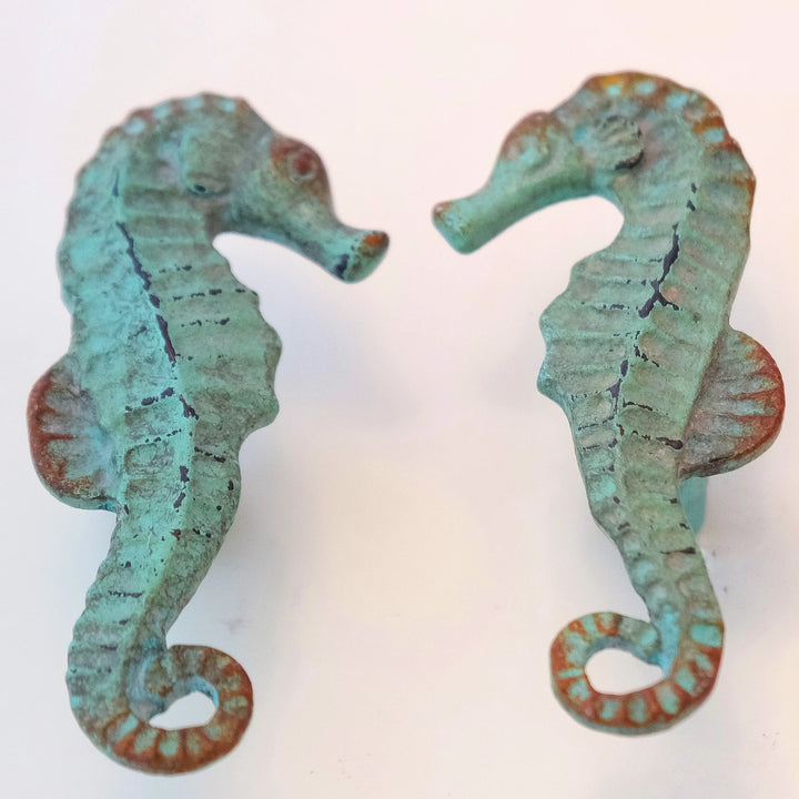 Charleston Knob Company Seahorse Knobs come in a pair of two