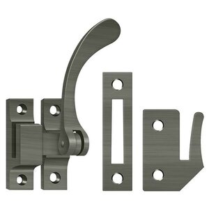 Deltana Architectural Hardware Window Hardware Window Lock, Casement Fastener, Reversible, 4.5" each