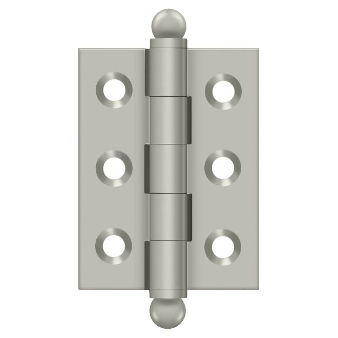 Deltana Architectural Hardware Specialty Solid Brass Hinges & Finials 2"x 1.5" Hinge, w- Ball Tips pair