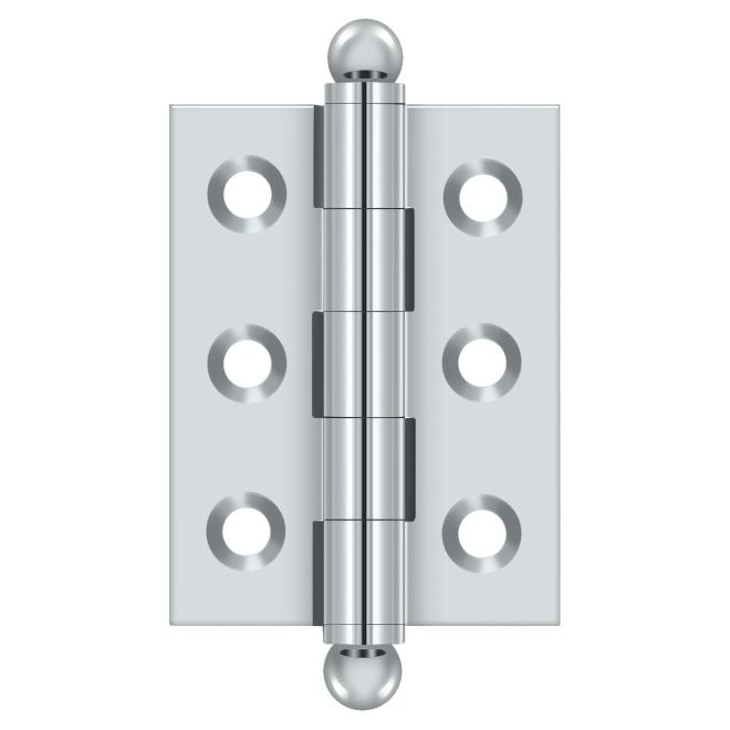 Deltana Architectural Hardware Specialty Solid Brass Hinges & Finials 2"x 1.5" Hinge, w- Ball Tips pair