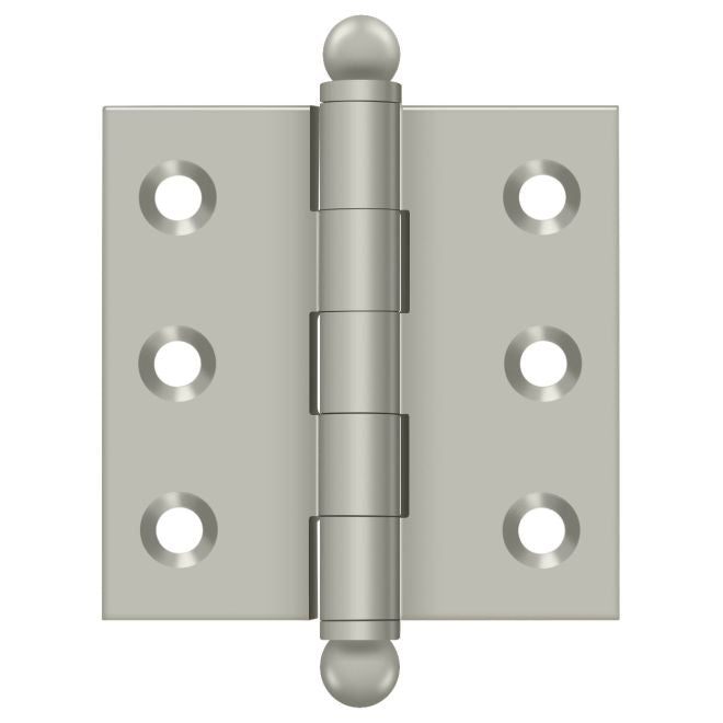 Deltana Architectural Hardware Specialty Solid Brass Hinges & Finials 2"x 2" Hinge, w- Ball Tips pair