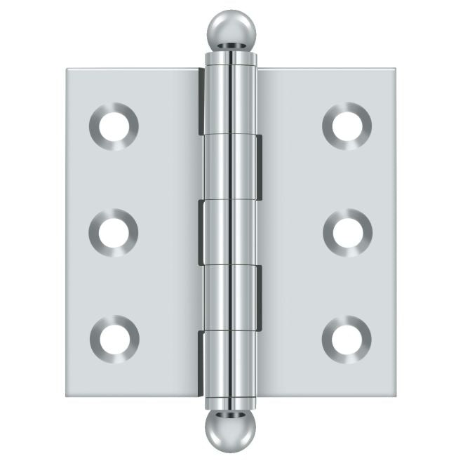 Deltana Architectural Hardware Specialty Solid Brass Hinges & Finials 2"x 2" Hinge, w- Ball Tips pair