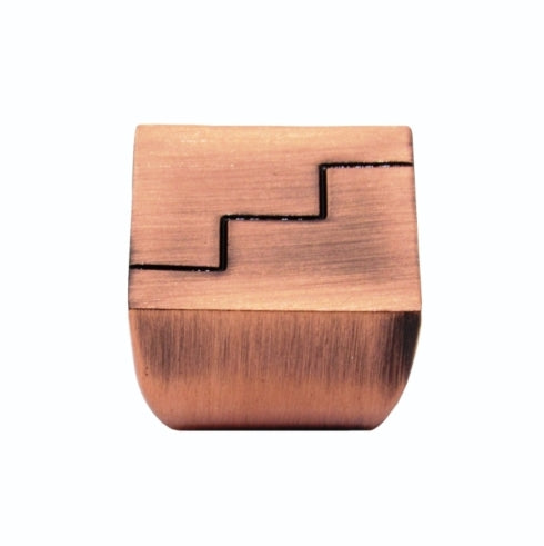 Buck Snort Lodge Square Zig-Zag  Cabinet Knob