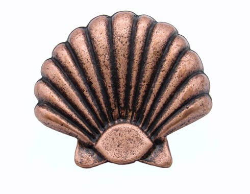 Buck Snort Lodge Decorative Hardware Cabinet Knobs and Pulls Large Seashell