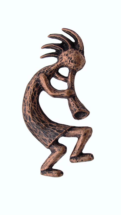 Buck Snort Lodge Hardware Kokopelli Cabinet Knob Facing Right