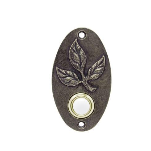 Buck Snort Lodge Oval Leaf Doorbell