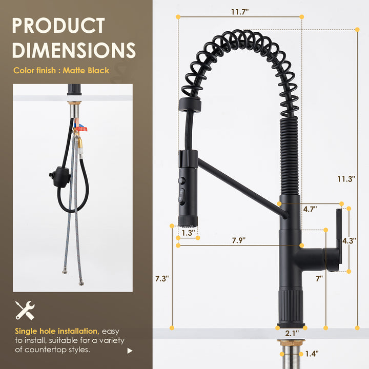 Nette Single-Handle Kitchen Faucet