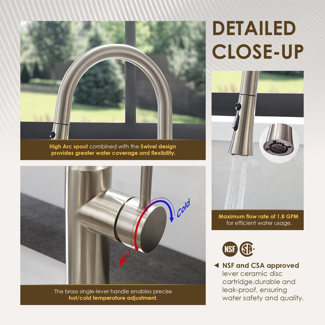 Oribe Single-Handle Kitchen Faucet