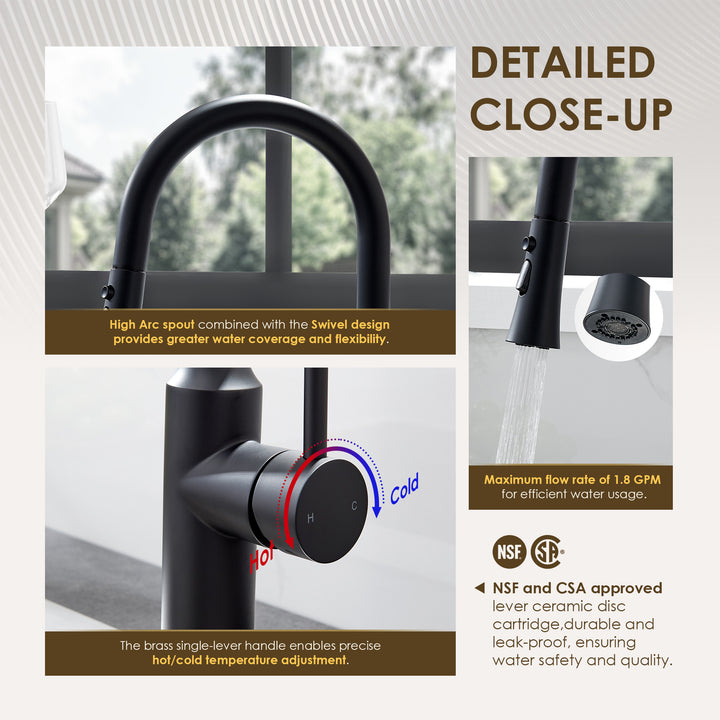 Oribe Single-Handle Kitchen Faucet