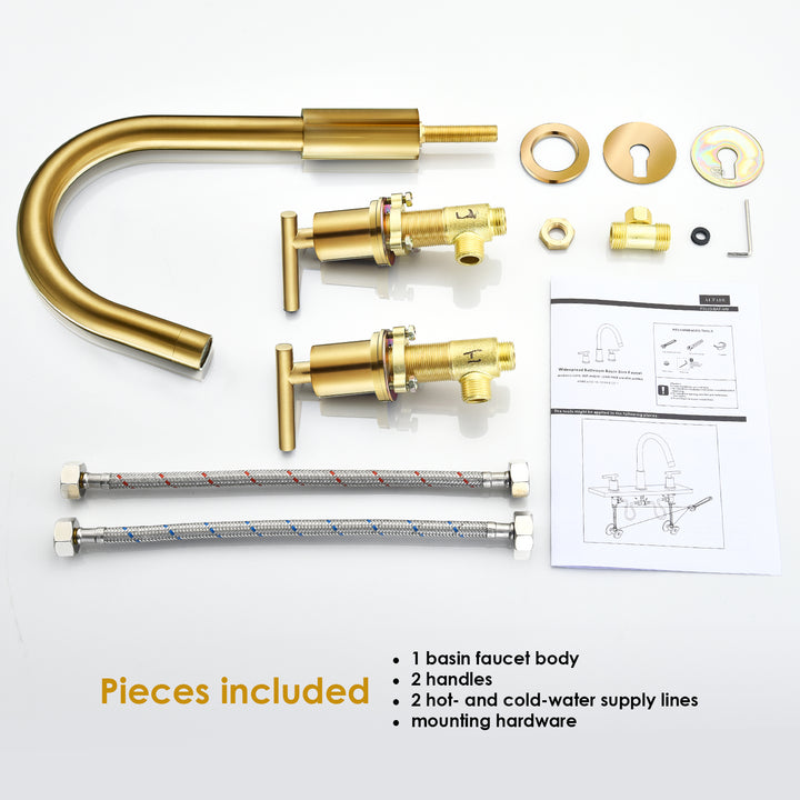 Balen 8. in Widespread 2-Handle Bathroom High-Arc Faucet