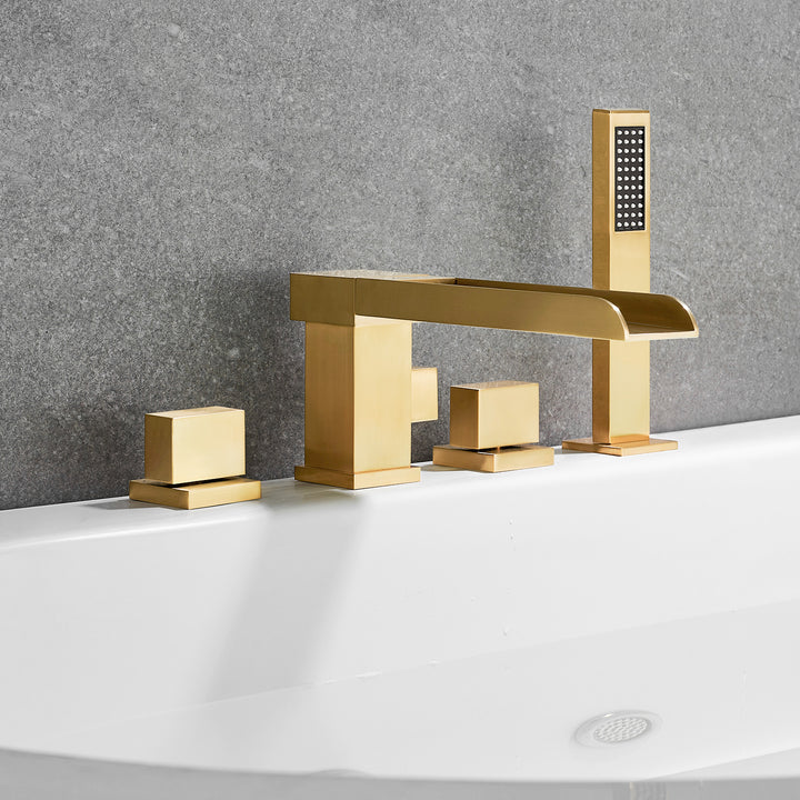 Nairn Deck-Mount Roman Waterfall Tub Filler