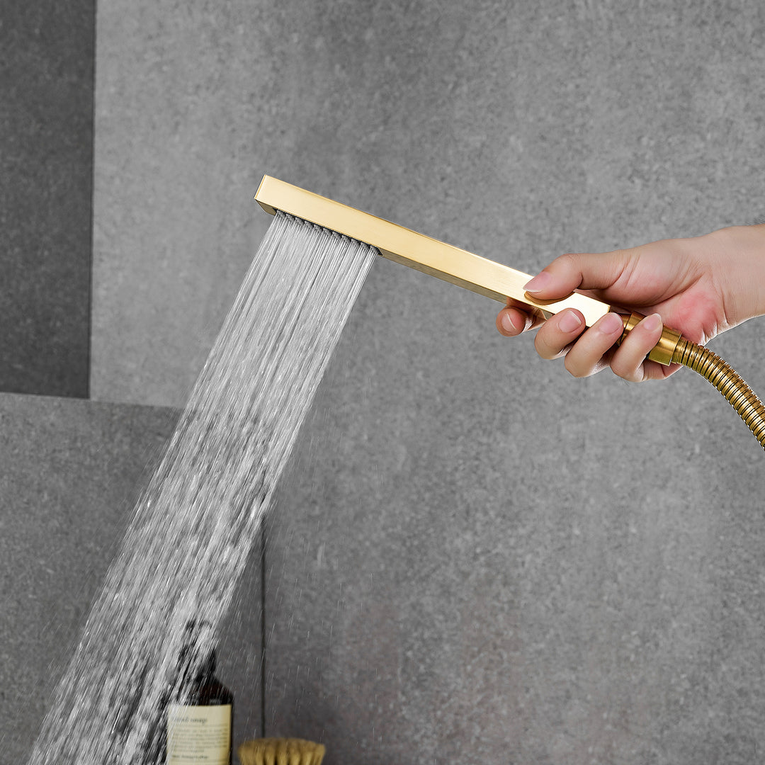 Nairn Deck-Mount Roman Waterfall Tub Filler