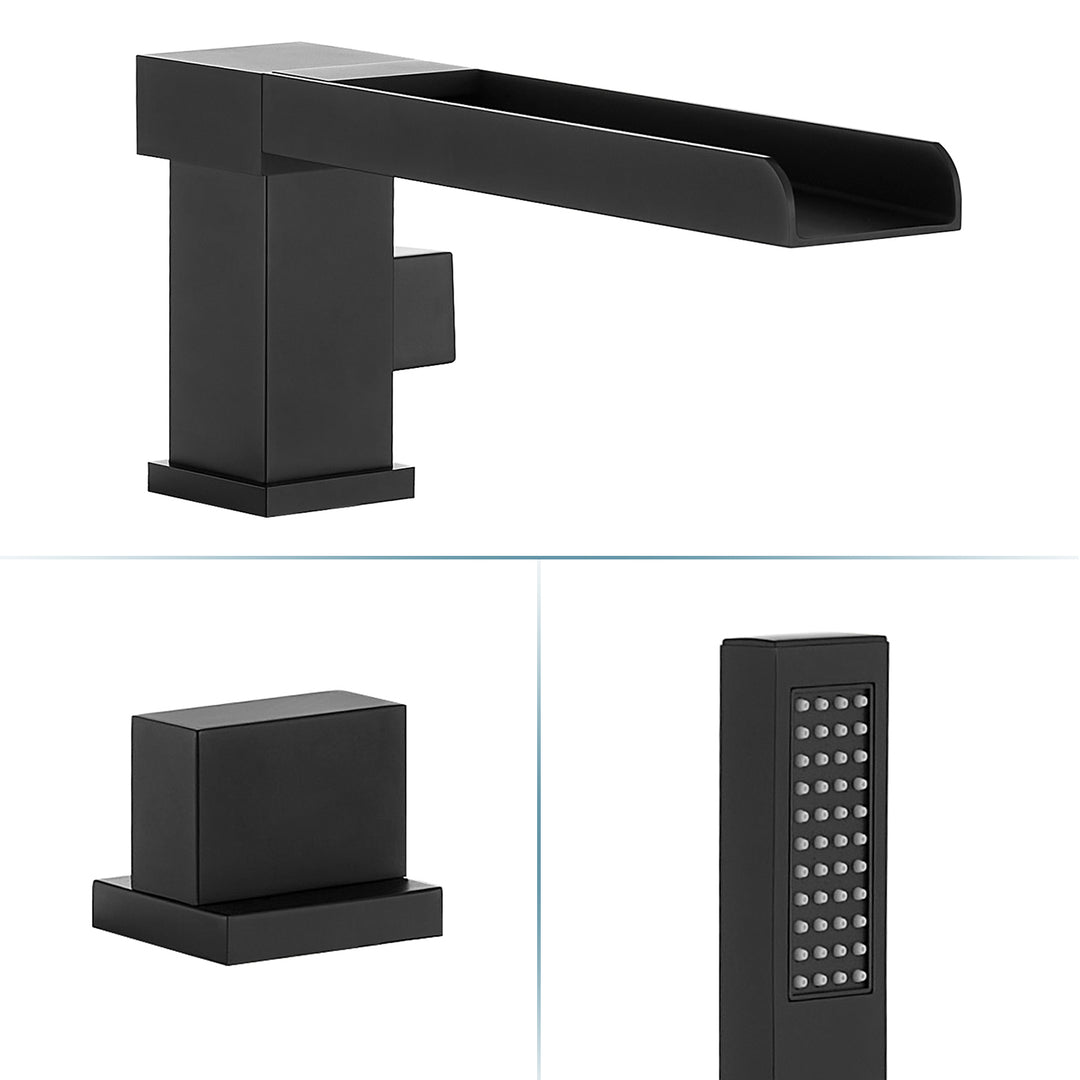 Nairn Deck-Mount Roman Waterfall Tub Filler