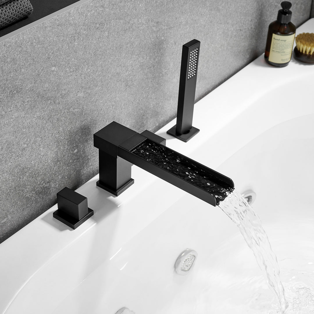 Nairn Deck-Mount Roman Waterfall Tub Filler