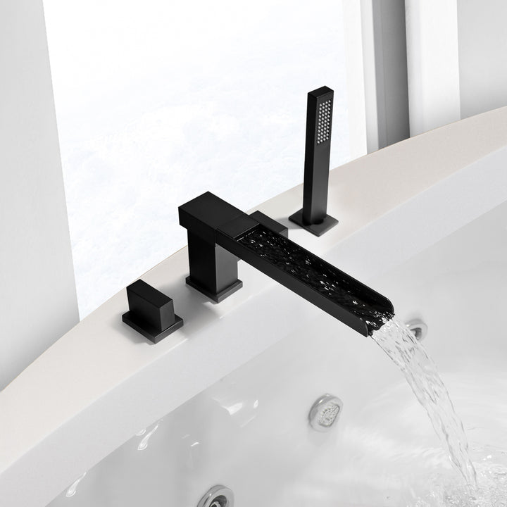 Nairn Deck-Mount Roman Waterfall Tub Filler