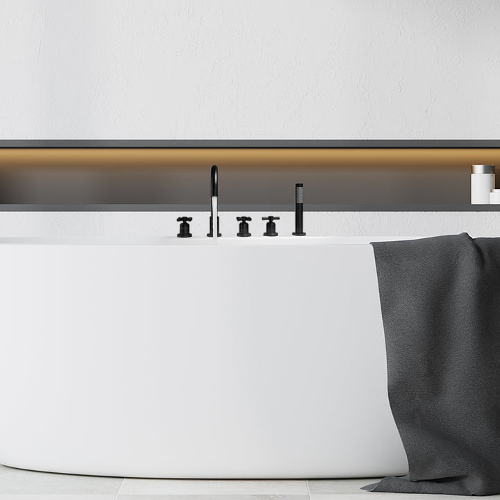 Sorlia Cross Handles Deck-Mount Roman Tub Faucet