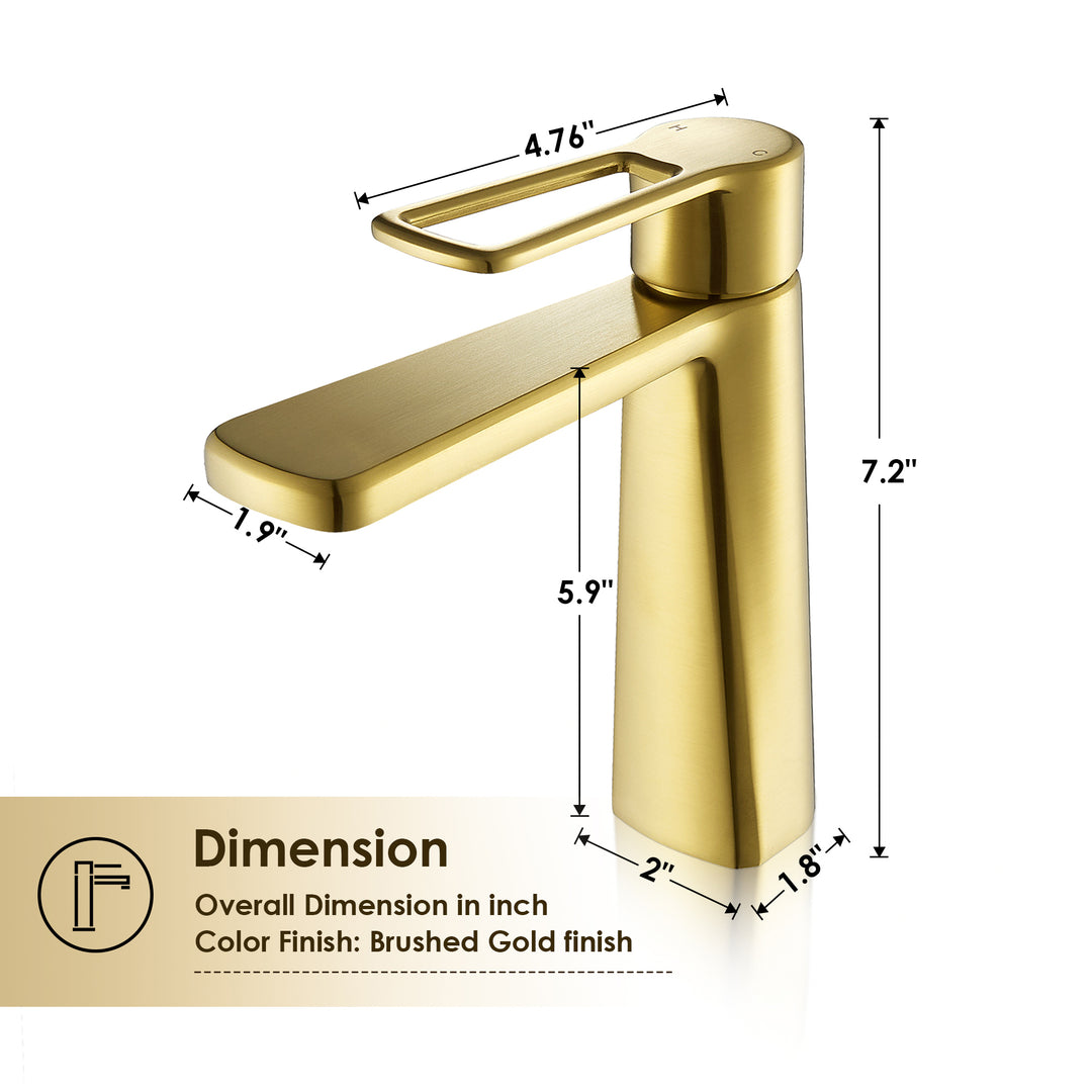 Paula Single Hole Single-Handle Bathroom Faucet