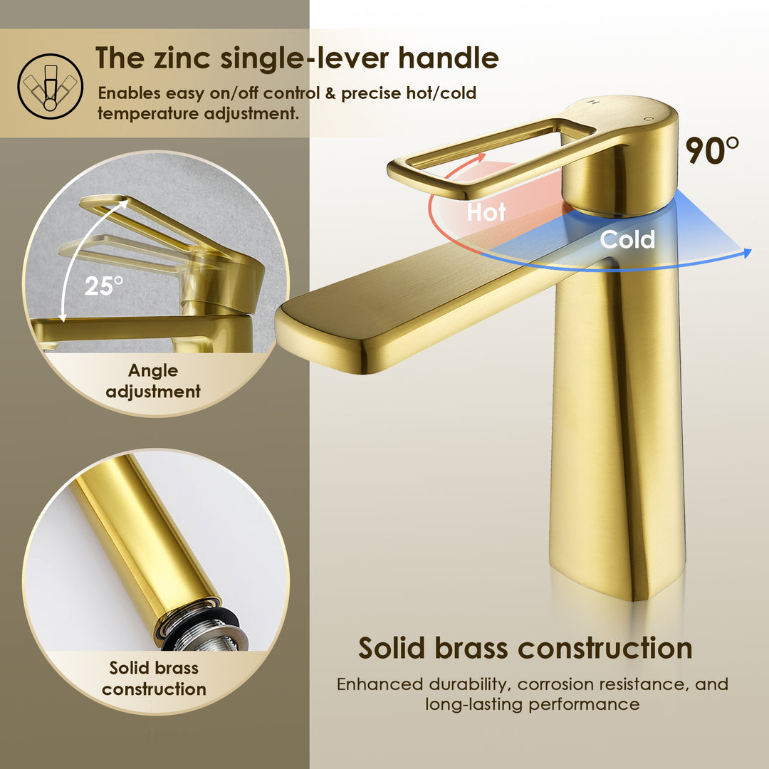 Paula Single Hole Single-Handle Bathroom Faucet