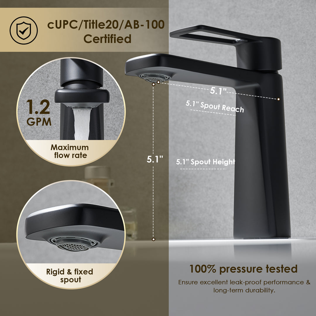 Paula Single Hole Single-Handle Bathroom Faucet