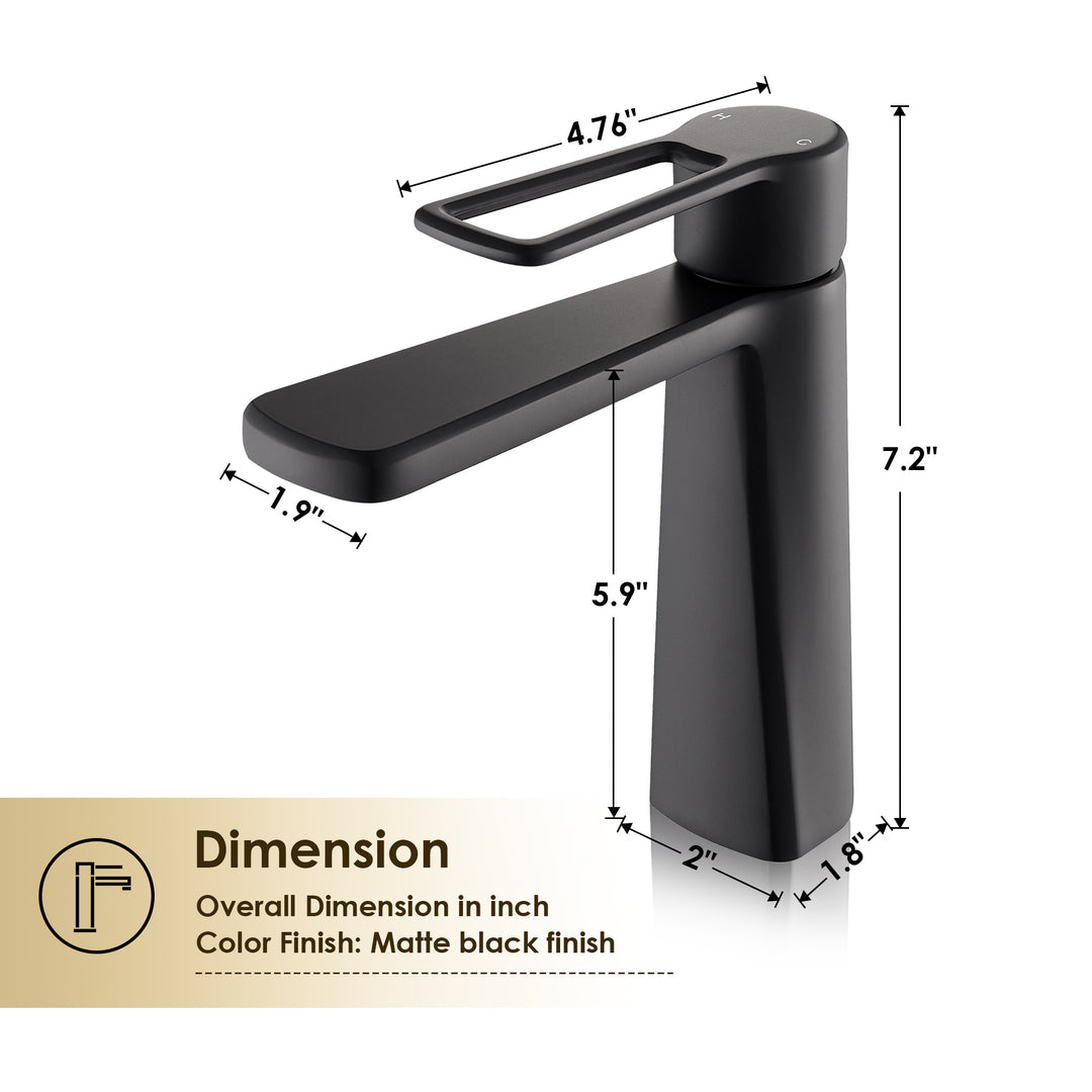 Paula Single Hole Single-Handle Bathroom Faucet