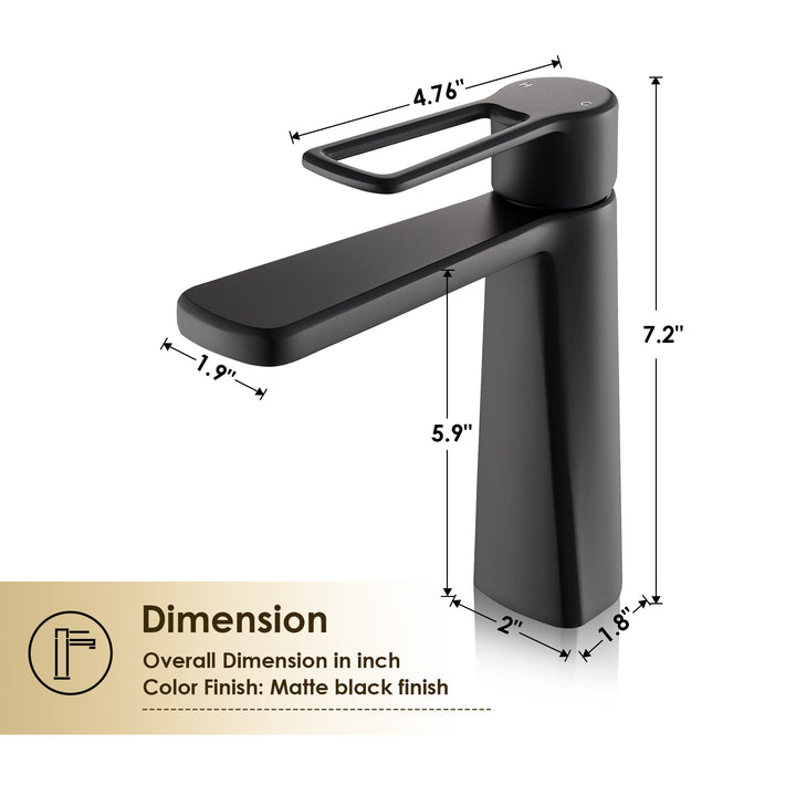 Paula Single Hole Single-Handle Bathroom Faucet