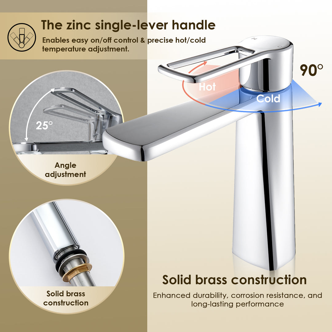 Paula Single Hole Single-Handle Bathroom Faucet