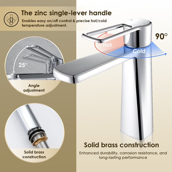Paula Single Hole Single-Handle Bathroom Faucet