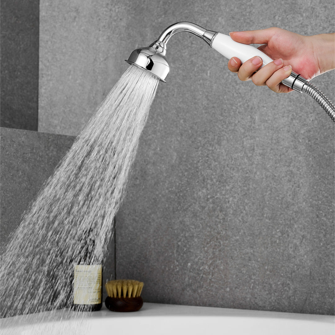 Vikran Triple Handle Deck-Mount Roman Tub Faucet