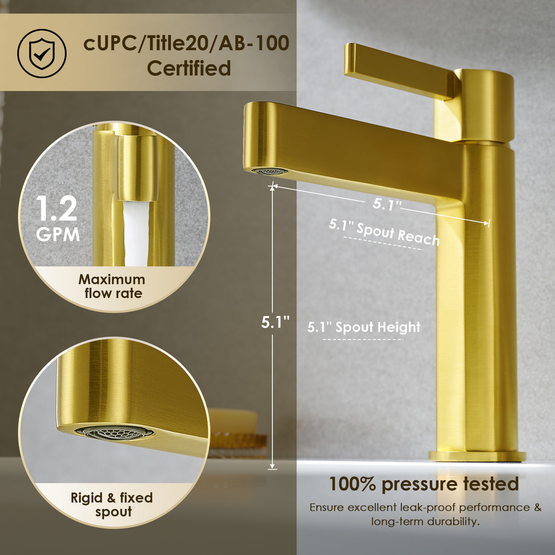 Stila Single Hole Single-Handle Bathroom Faucet