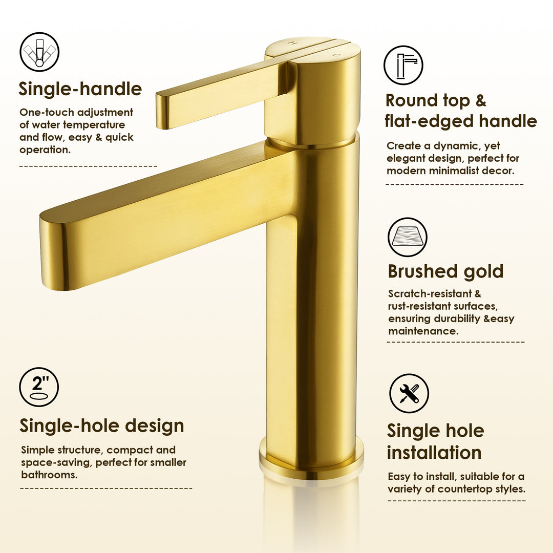 Stila Single Hole Single-Handle Bathroom Faucet