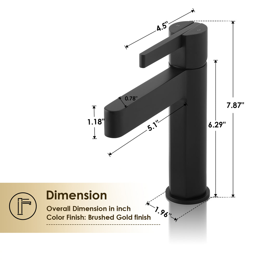 Stila Single Hole Single-Handle Bathroom Faucet
