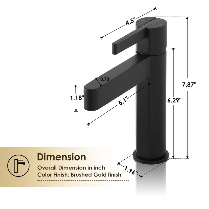 Stila Single Hole Single-Handle Bathroom Faucet