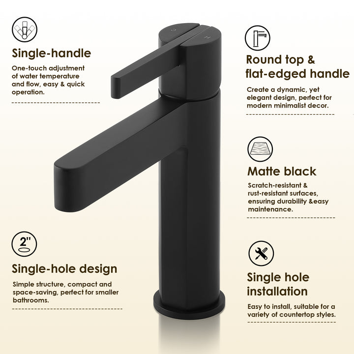 Stila Single Hole Single-Handle Bathroom Faucet