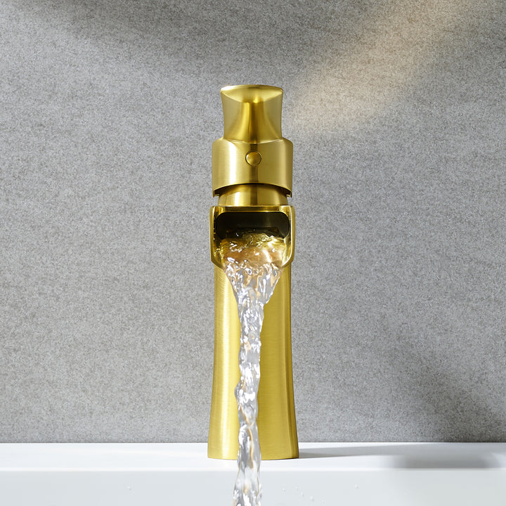 Tatcha Single Hole Single-Handle Waterfall Bathroom Faucet