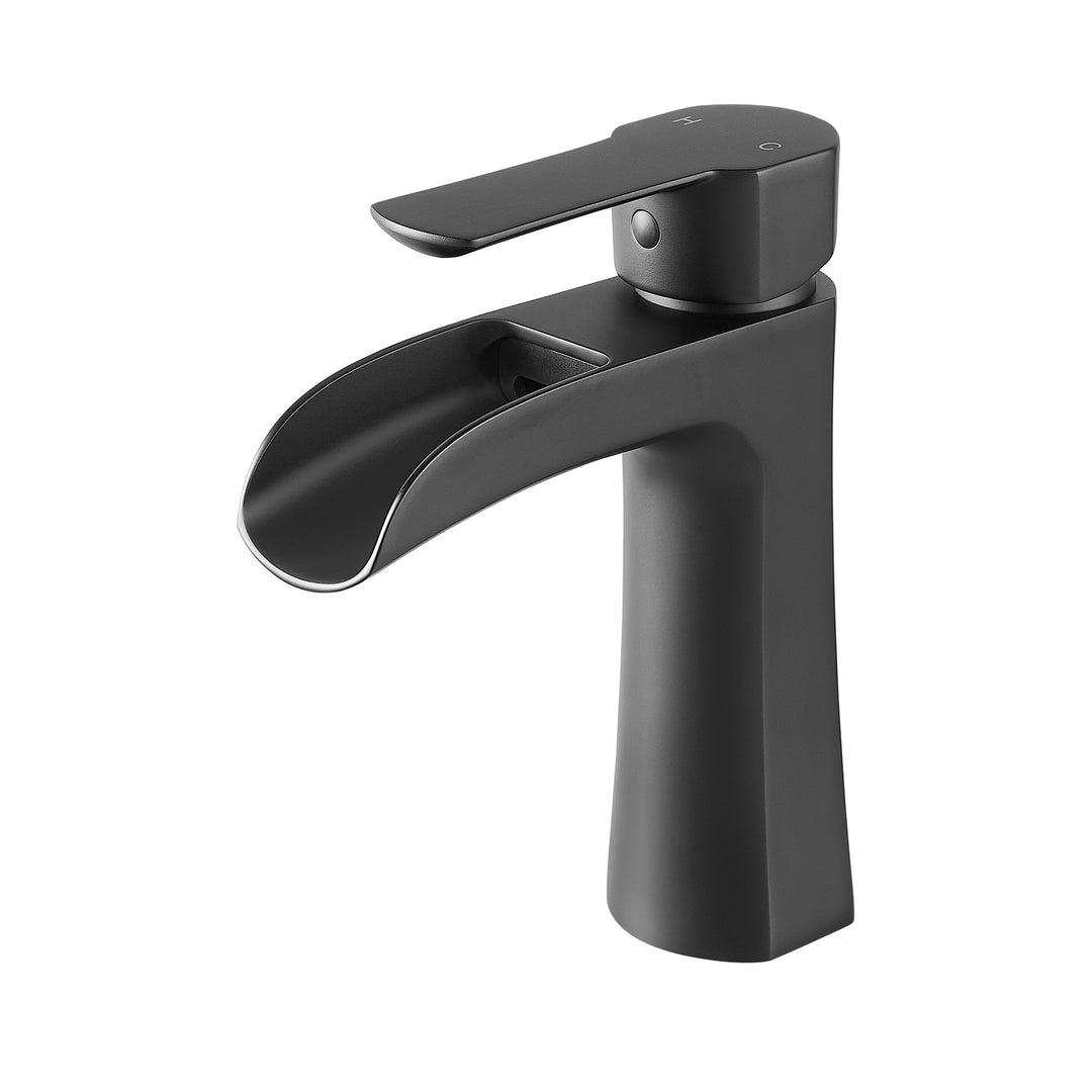 Tatcha Single Hole Single-Handle Waterfall Bathroom Faucet