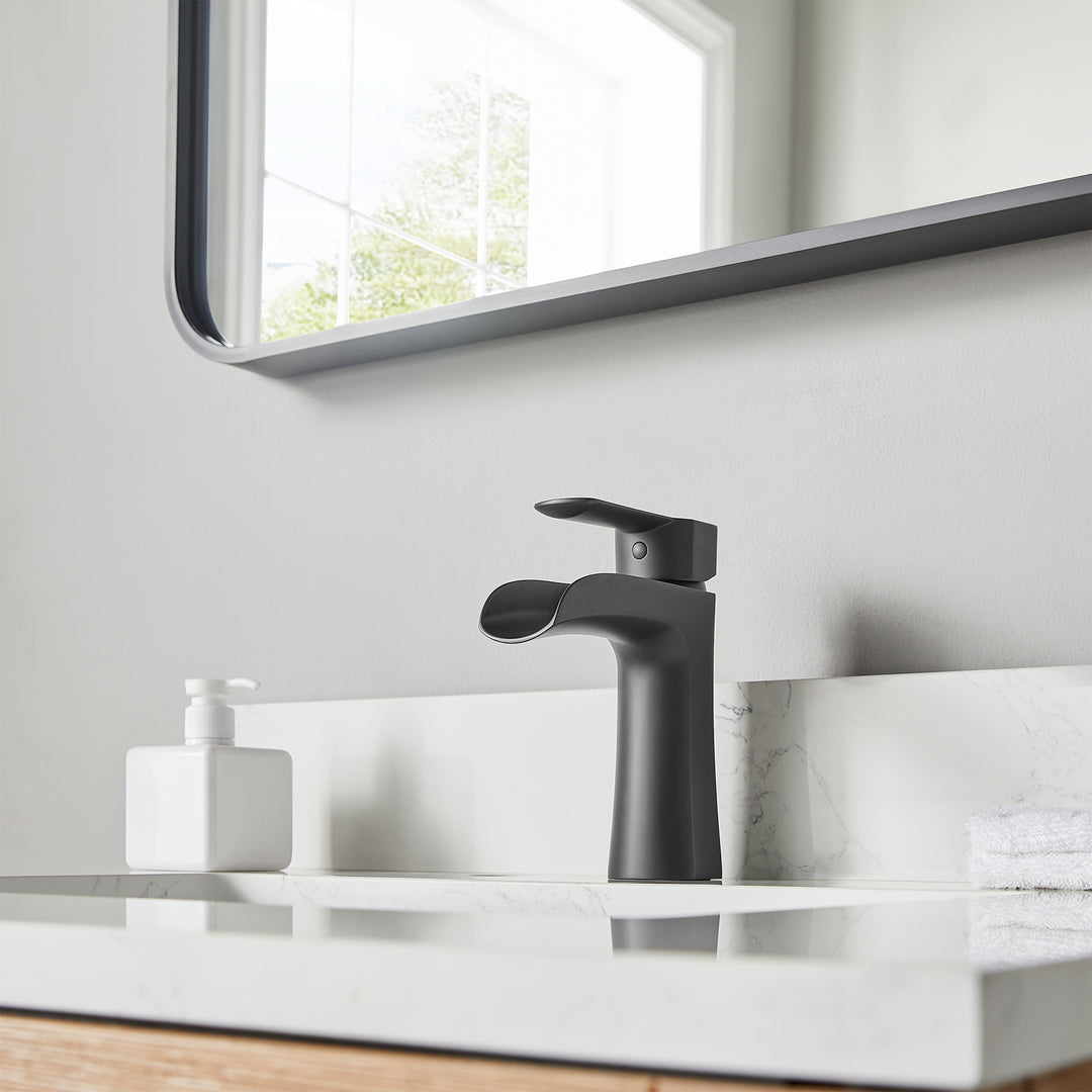 Tatcha Single Hole Single-Handle Waterfall Bathroom Faucet