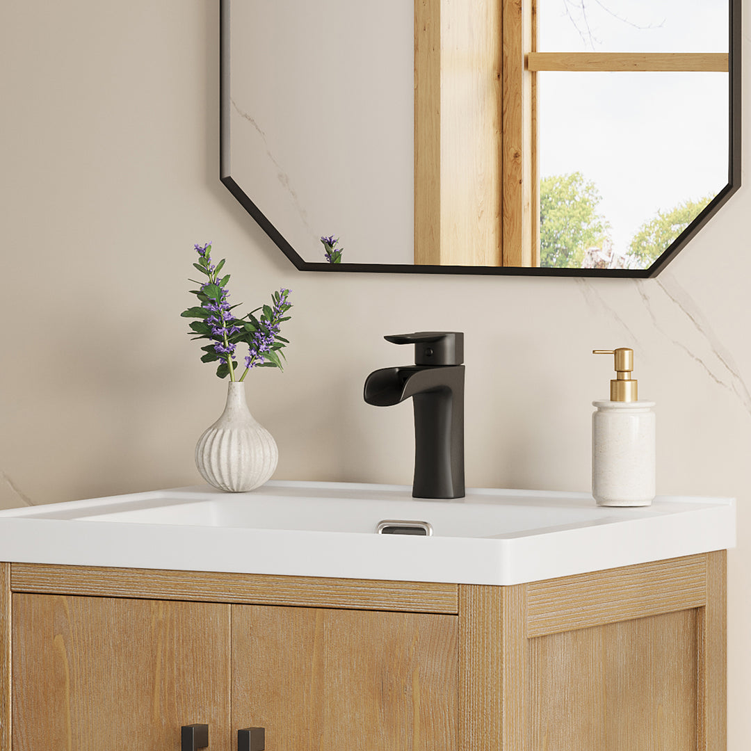 Tatcha Single Hole Single-Handle Waterfall Bathroom Faucet