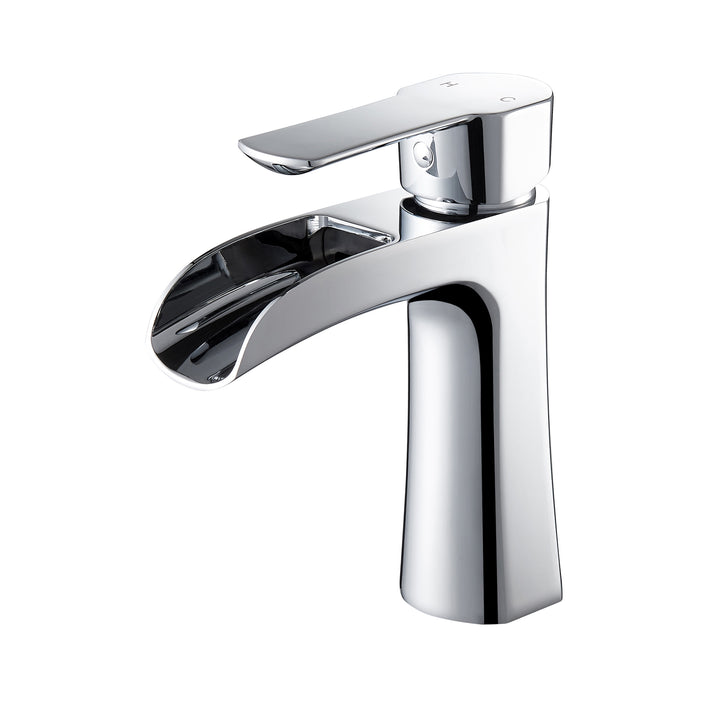 Tatcha Single Hole Single-Handle Waterfall Bathroom Faucet