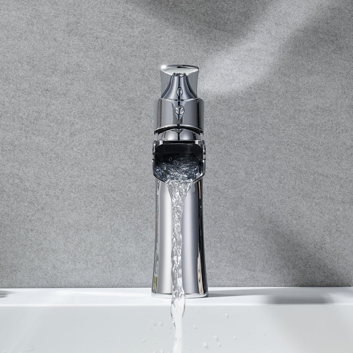 Tatcha Single Hole Single-Handle Waterfall Bathroom Faucet