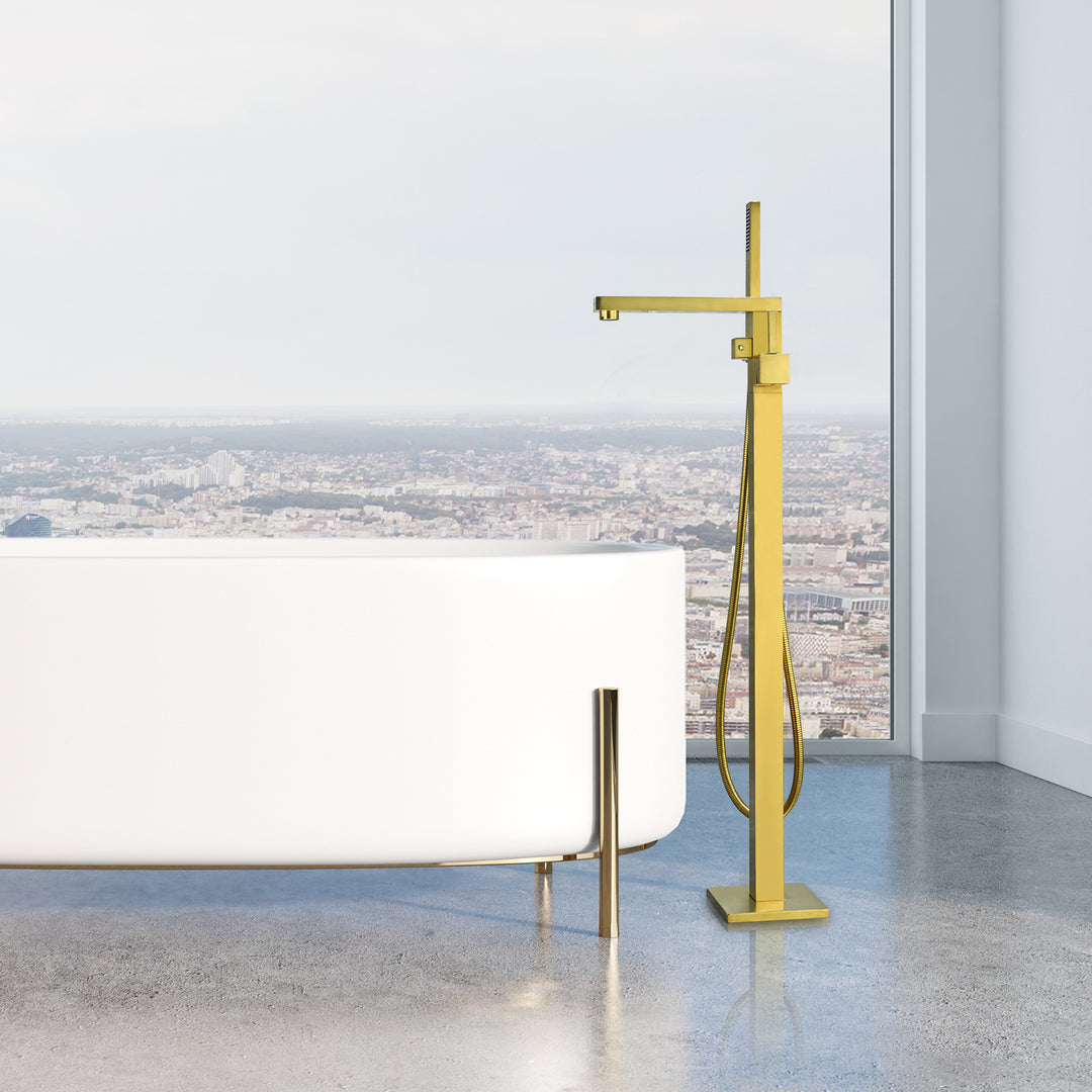 Campia Single Lever Handle Freestanding Floor Mounted Tub Filler