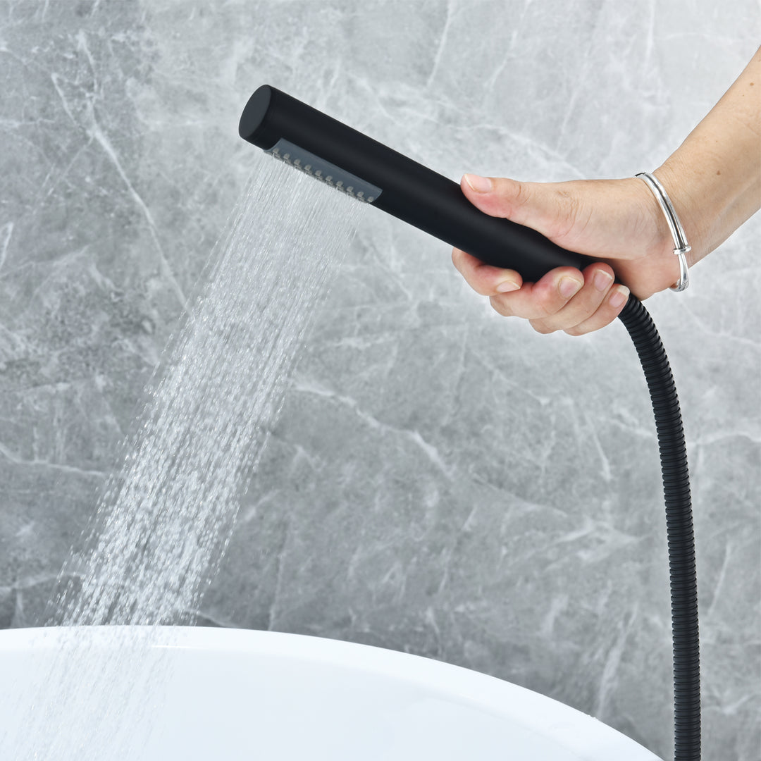 Assens Double Lever Handle Freestanding Floor Mounted Tub Filler