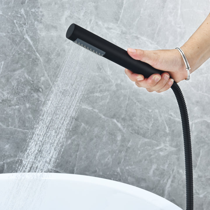 Assens Double Lever Handle Freestanding Floor Mounted Tub Filler