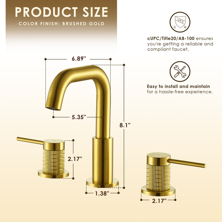 Versace 8. in Widespread 2-Handle Bathroom Faucet