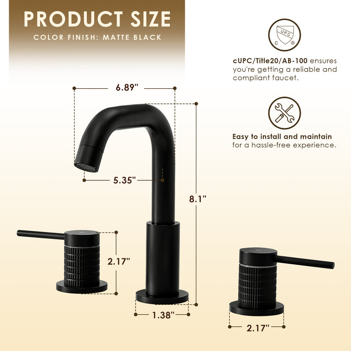 Versace 8. in Widespread 2-Handle Bathroom Faucet