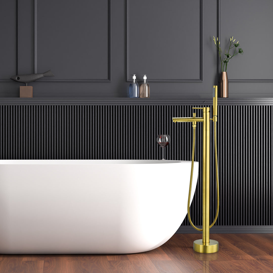 Larod Single Lever Handle Freestanding Floor Mounted Tub Filler