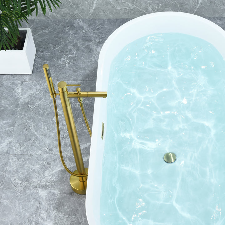 Larod Single Lever Handle Freestanding Floor Mounted Tub Filler