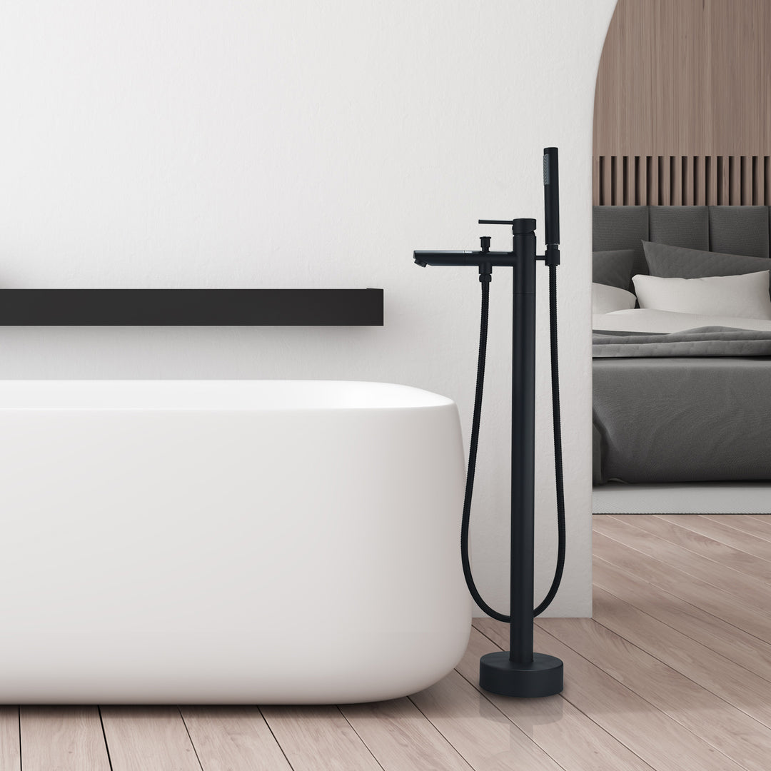 Larod Single Lever Handle Freestanding Floor Mounted Tub Filler