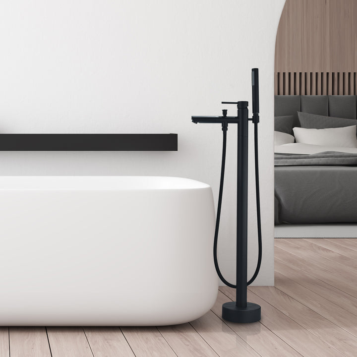 Larod Single Lever Handle Freestanding Floor Mounted Tub Filler